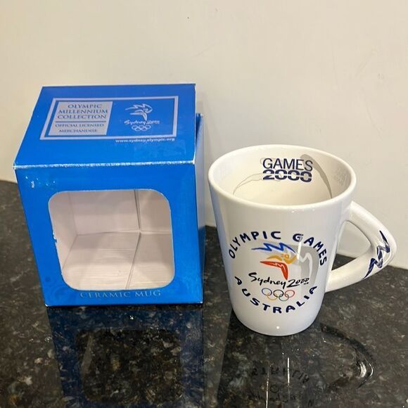 2000 Sydney Olympics Boomerang Handle Coffee Mug Lush Creations - Picture 1 of 10